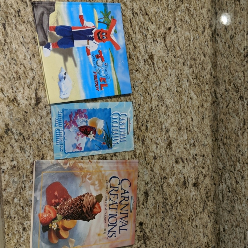 Set of 3 Carnival Cruise books